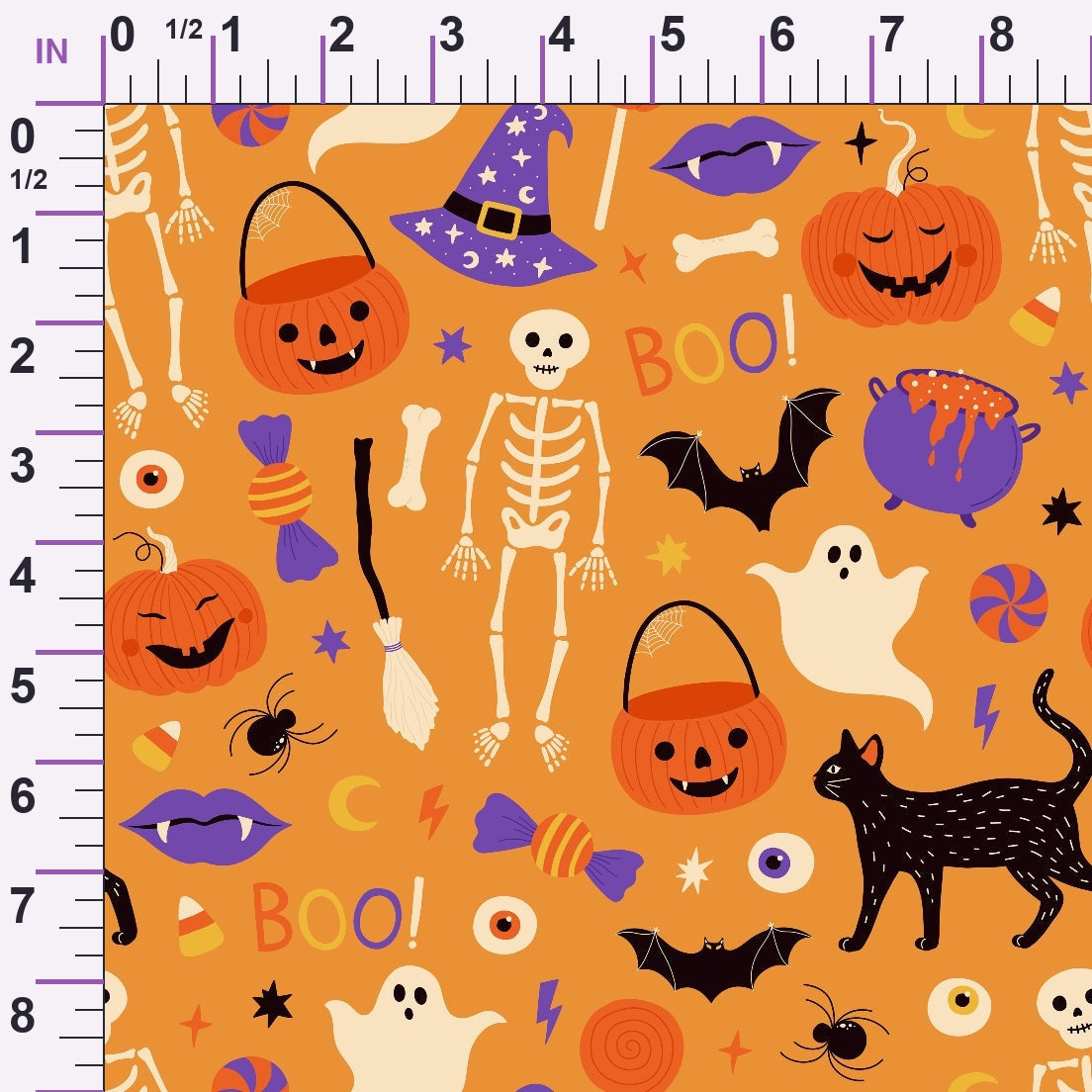 Spooky Sweets Pattern 12 Minky Fabric