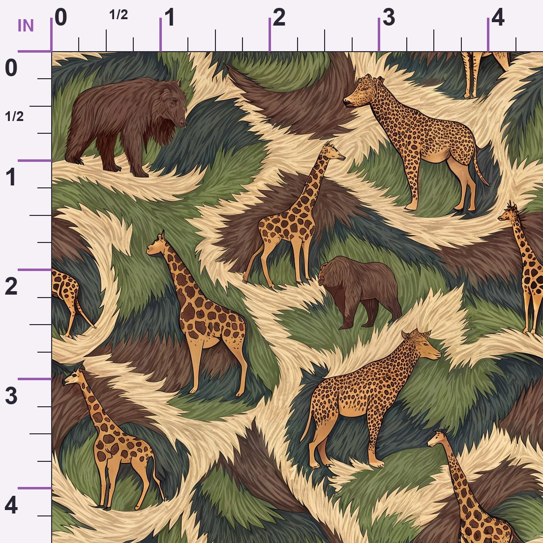 Spotted Savanna Pattern 2 Minky Fabric