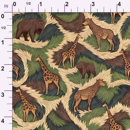 Spotted Savanna Pattern 2 Minky Fabric
