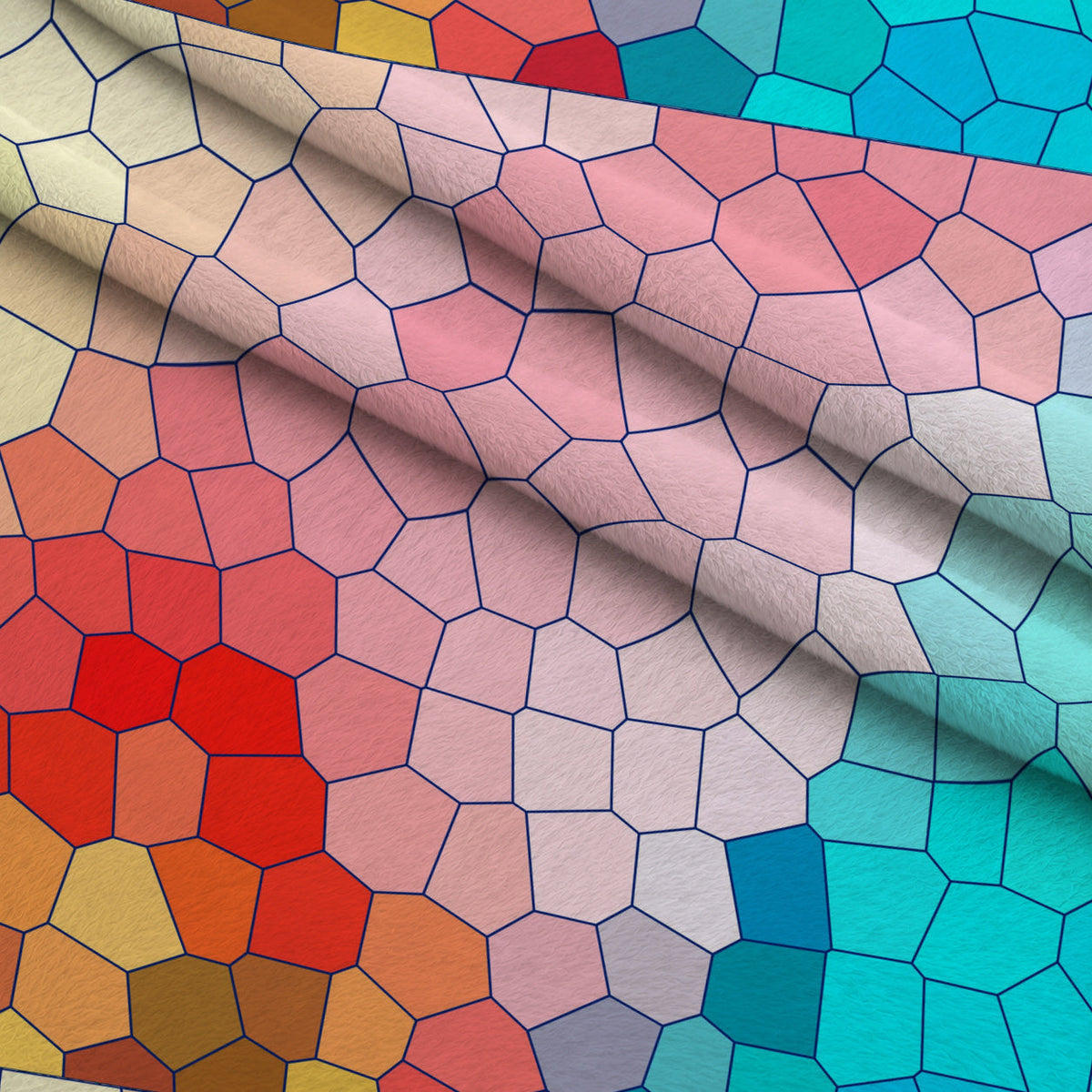 Stained Glass Dreams Pattern 12 Minky Fabric