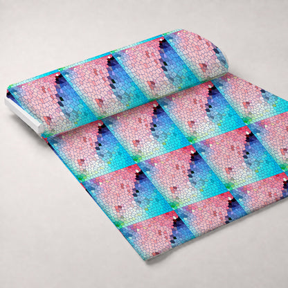 Stained Glass Dreams Pattern 4 Minky Fabric