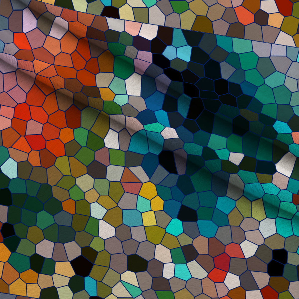 Stained Glass Dreams Pattern 7 Minky Fabric