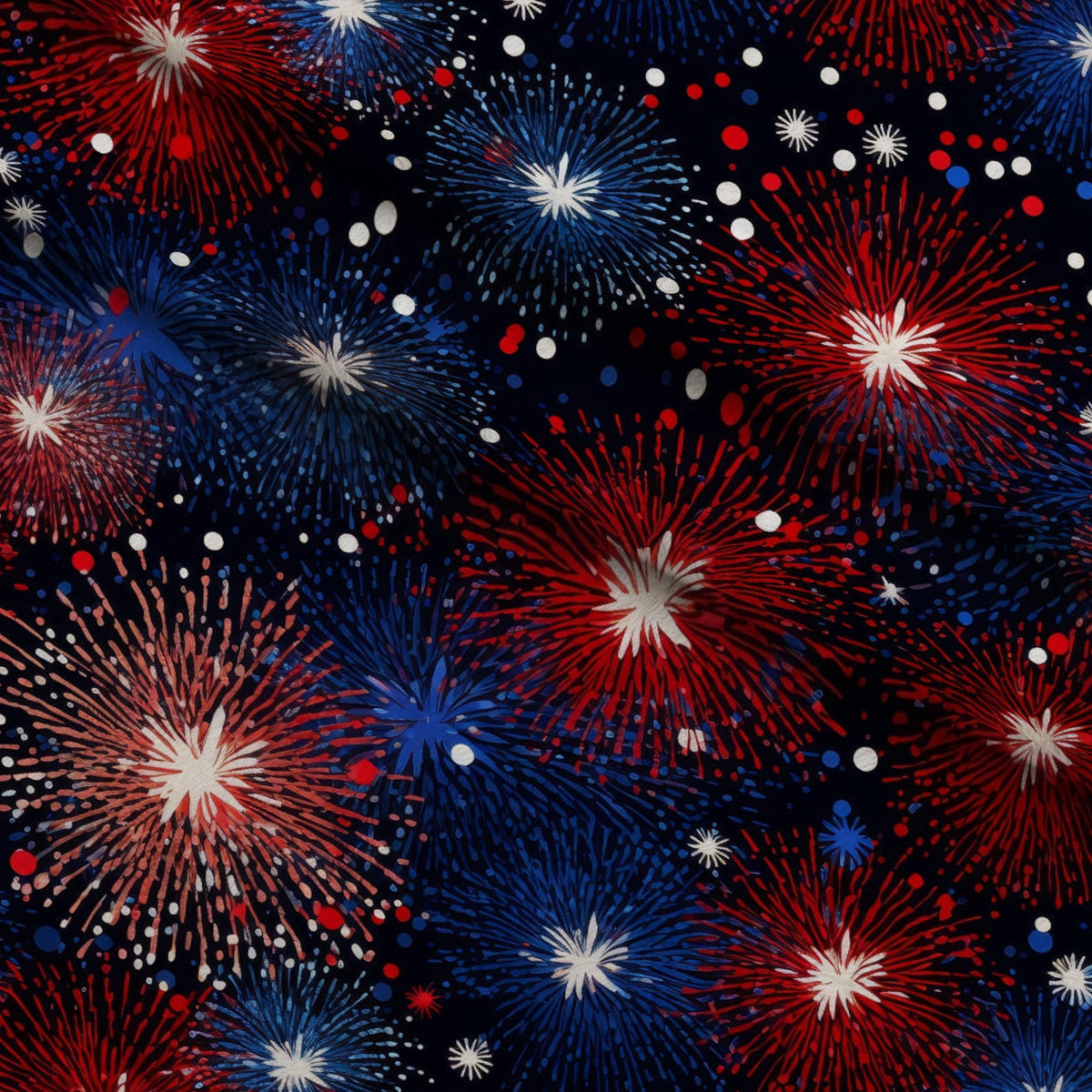 Star Spangled Confetti Pattern 1 Minky Fabric