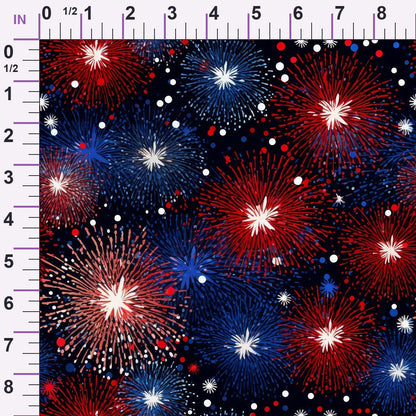 Star Spangled Confetti Pattern 1 Minky Fabric
