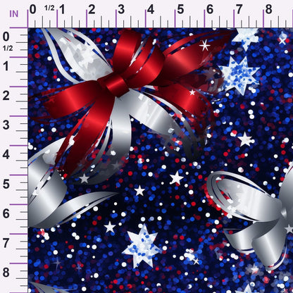 Star Spangled Confetti Pattern 10 Minky Fabric