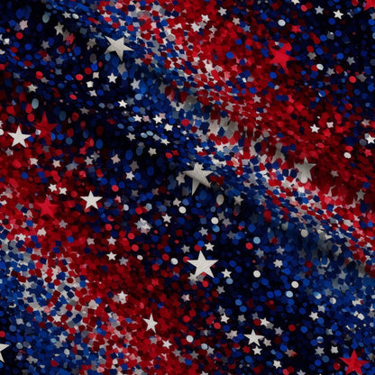 Star Spangled Confetti Pattern 11 Minky Fabric