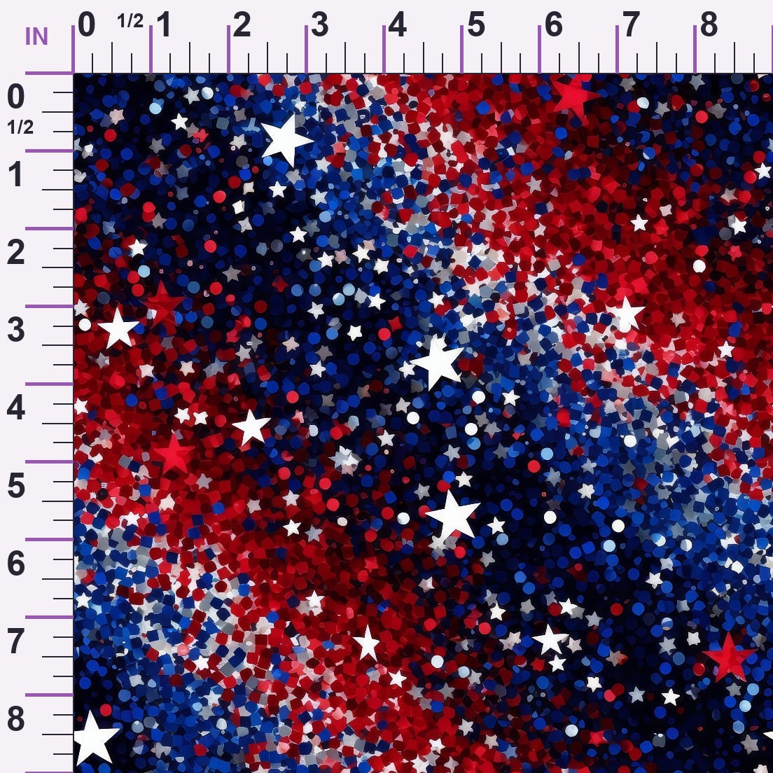 Star Spangled Confetti Pattern 11 Minky Fabric