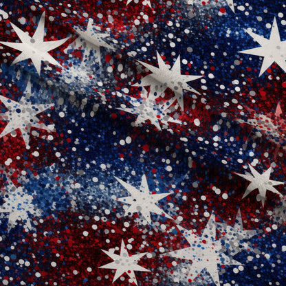 Star Spangled Confetti Pattern 12 Minky Fabric