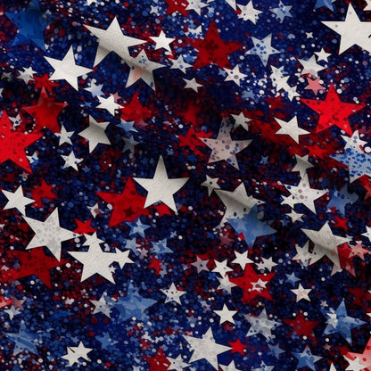 Star Spangled Confetti Pattern 2 Minky Fabric