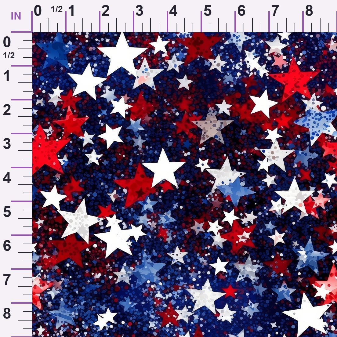 Star Spangled Confetti Pattern 2 Minky Fabric