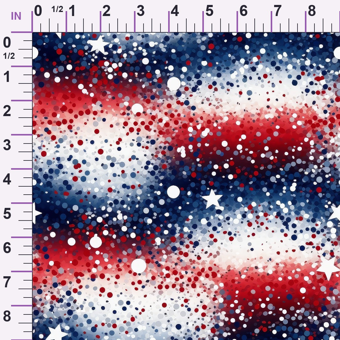 Star Spangled Confetti Pattern 3 Minky Fabric