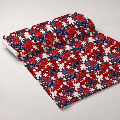Star Spangled Confetti Pattern 5 Minky Fabric
