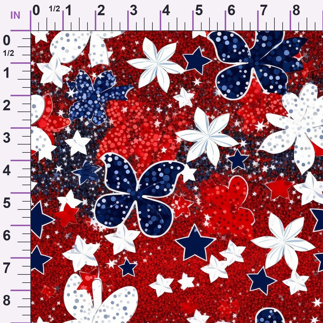 Star Spangled Confetti Pattern 5 Minky Fabric