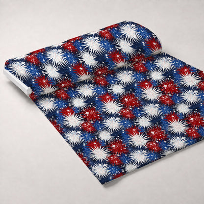 Star Spangled Confetti Pattern 6 Minky Fabric