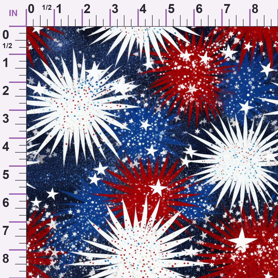 Star Spangled Confetti Pattern 6 Minky Fabric