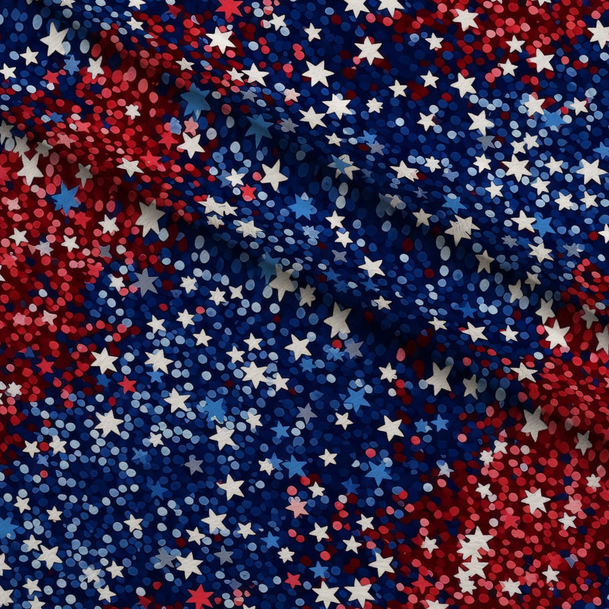 Star Spangled Confetti Pattern 7 Minky Fabric
