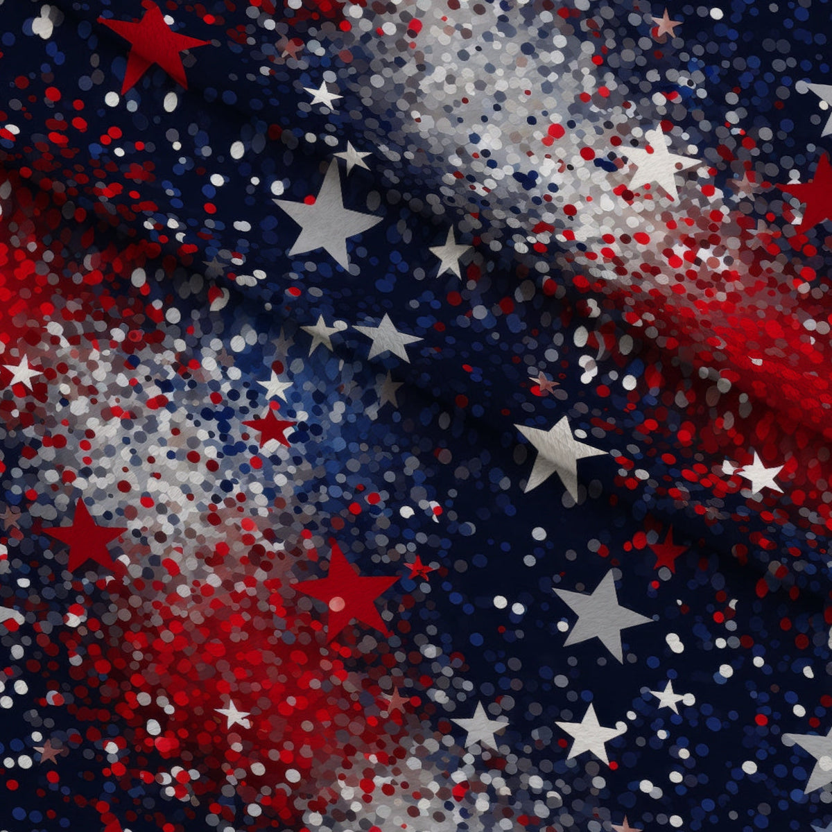 Star Spangled Confetti Pattern 8 Minky Fabric