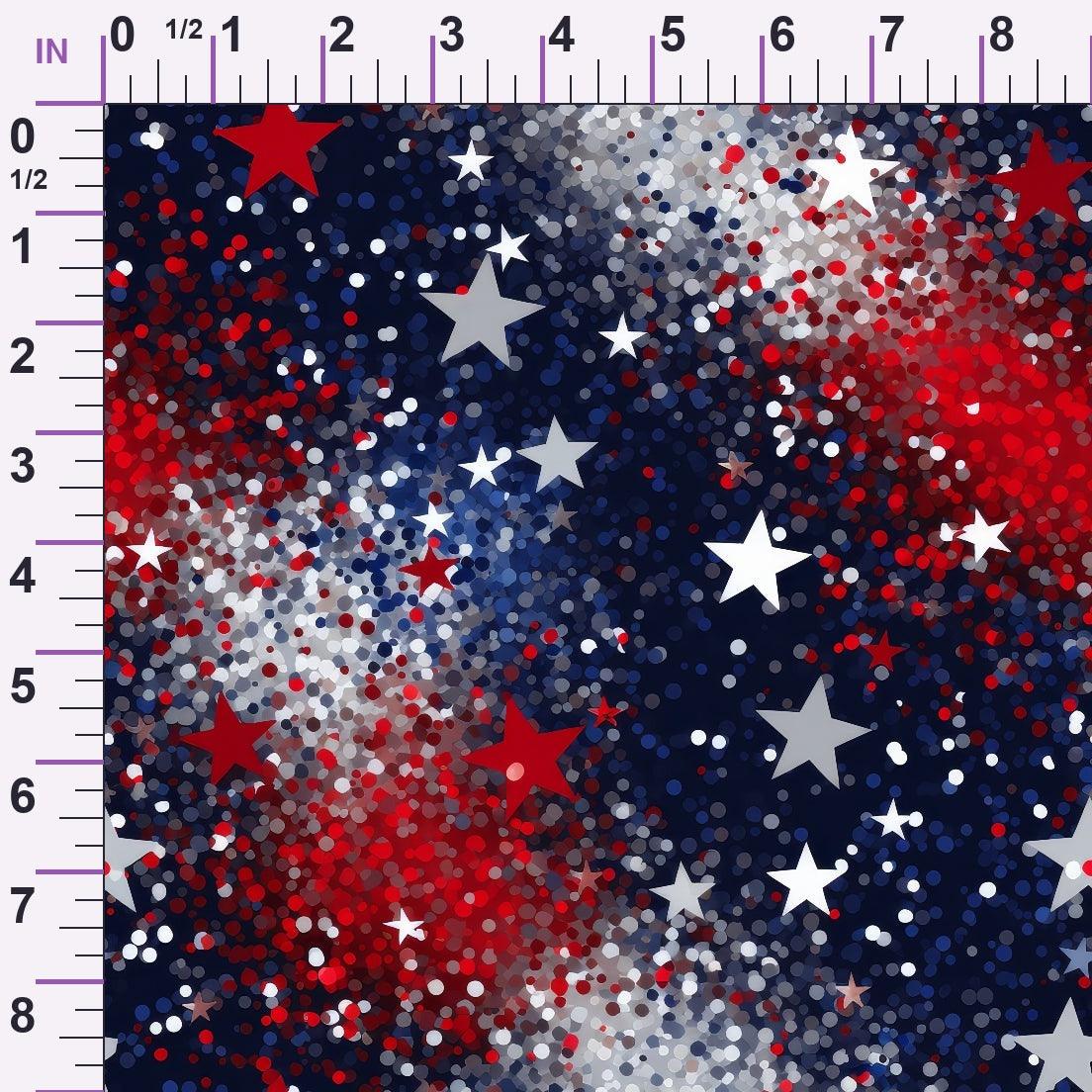 Star Spangled Confetti Pattern 8 Minky Fabric