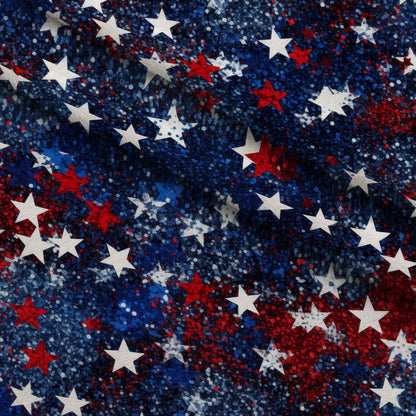 Star Spangled Confetti Pattern 9 Minky Fabric