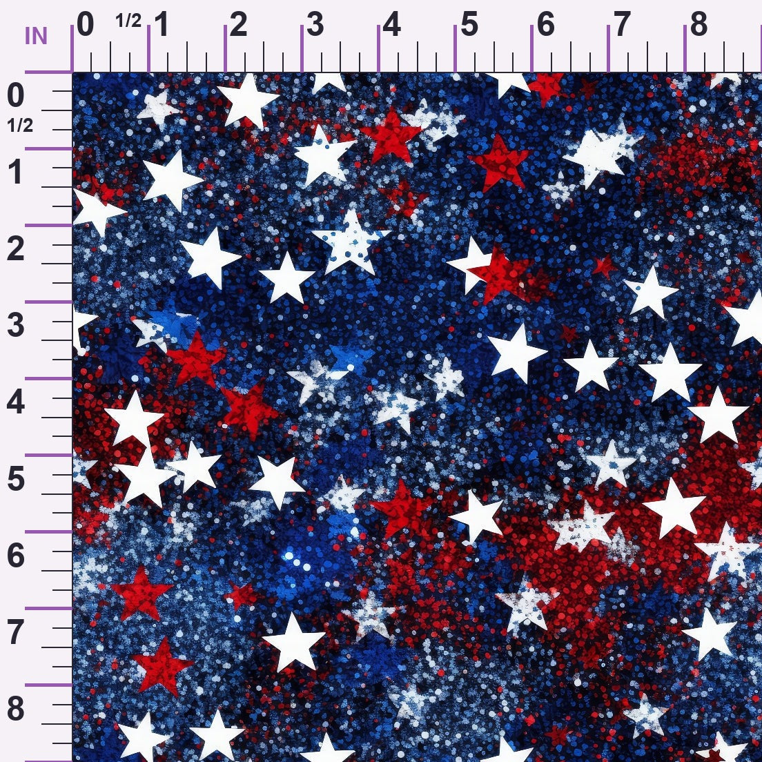 Star Spangled Confetti Pattern 9 Minky Fabric