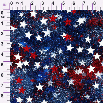 Star Spangled Confetti Pattern 9 Minky Fabric