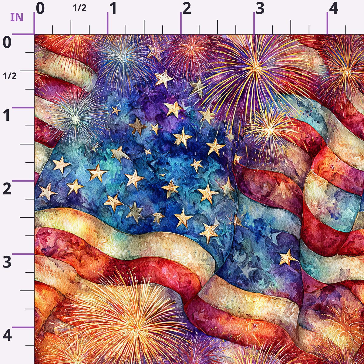 Star-Spangled Skies Pattern 2 Minky Fabric