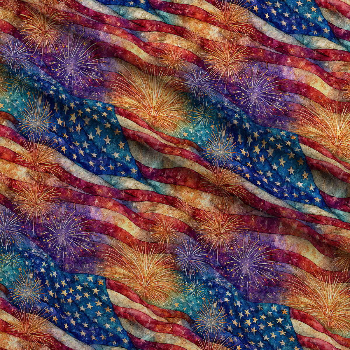 Star-Spangled Skies Pattern 5 Minky Fabric