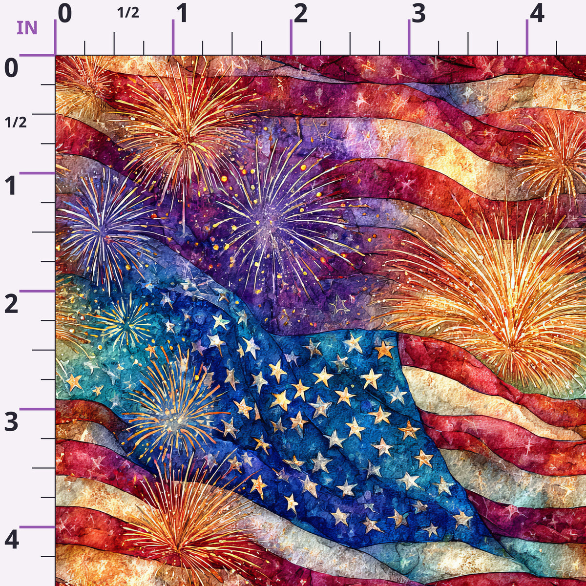 Star-Spangled Skies Pattern 5 Minky Fabric