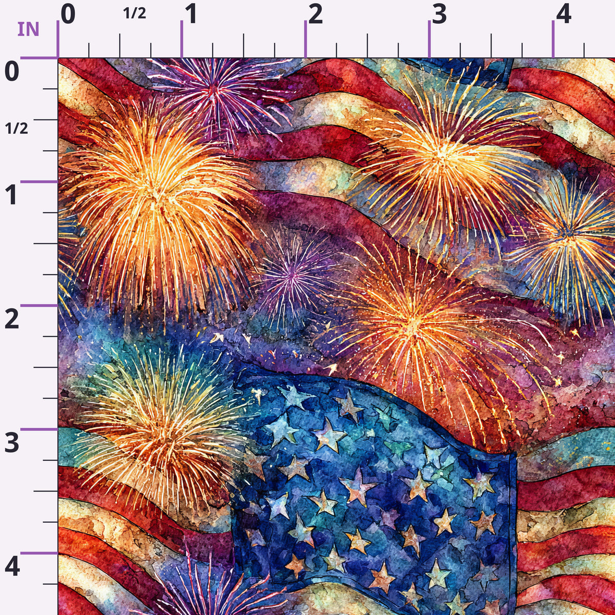 Star-Spangled Skies Pattern 6 Minky Fabric
