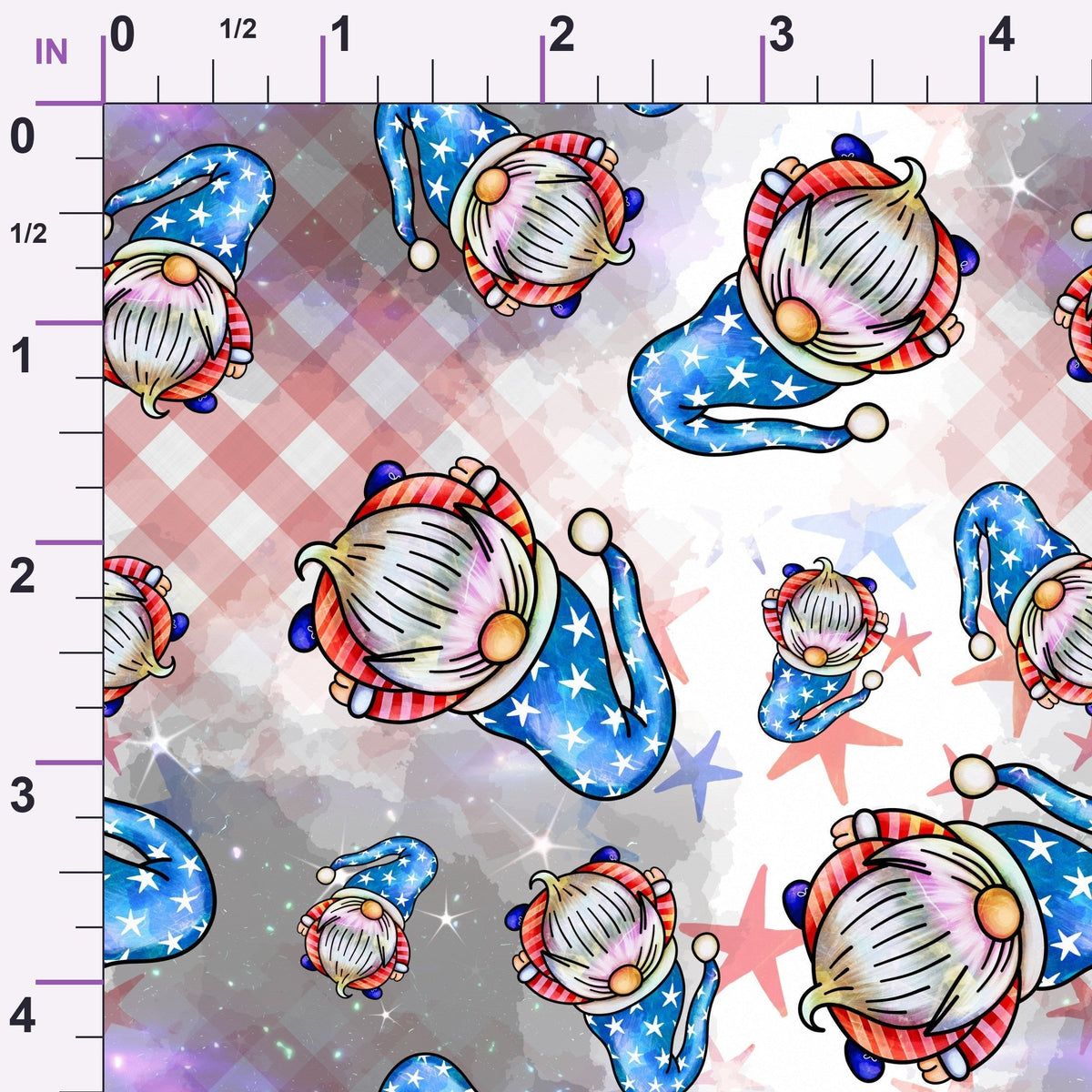 Star Spangled Sprites Pattern 1 Minky Fabric