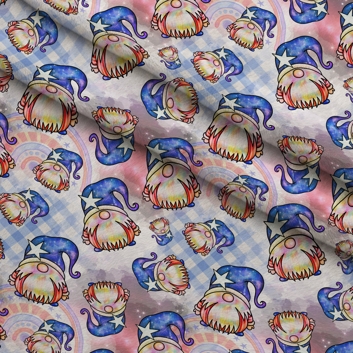 Star Spangled Sprites Pattern 3 Minky Fabric