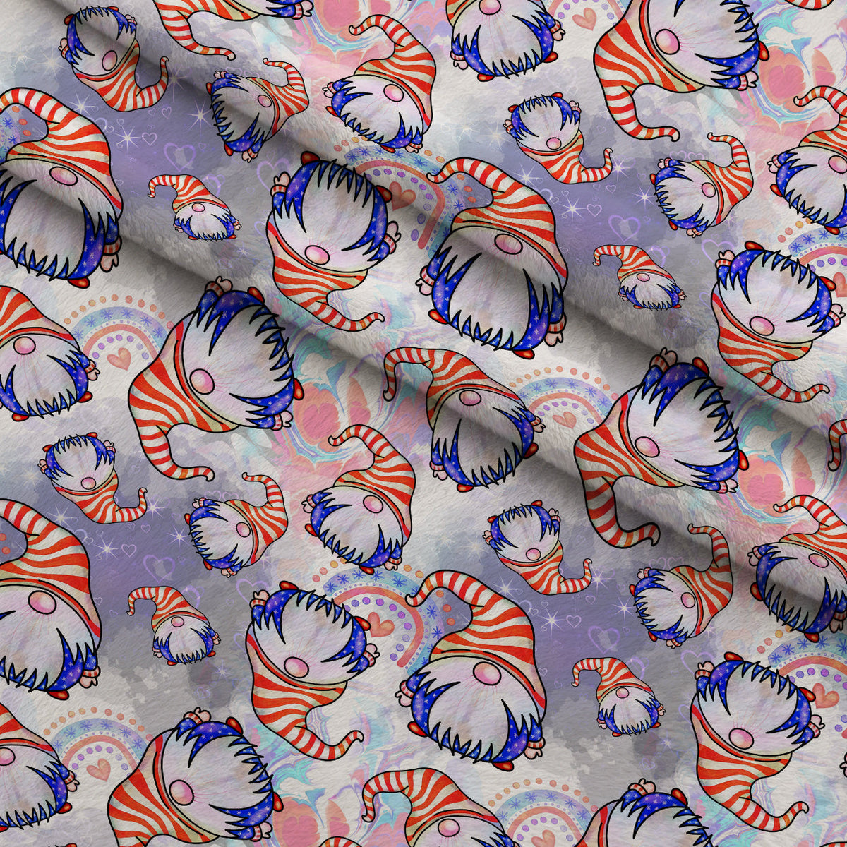 Star Spangled Sprites Pattern 4 Minky Fabric