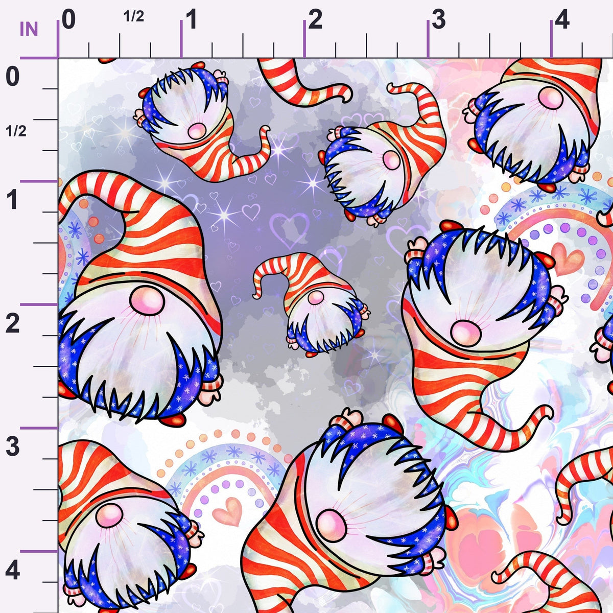Star Spangled Sprites Pattern 4 Minky Fabric