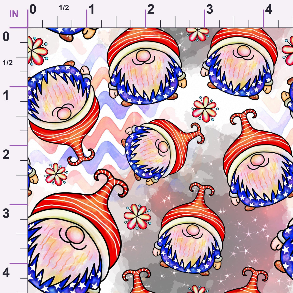 Star Spangled Sprites Pattern 6 Minky Fabric