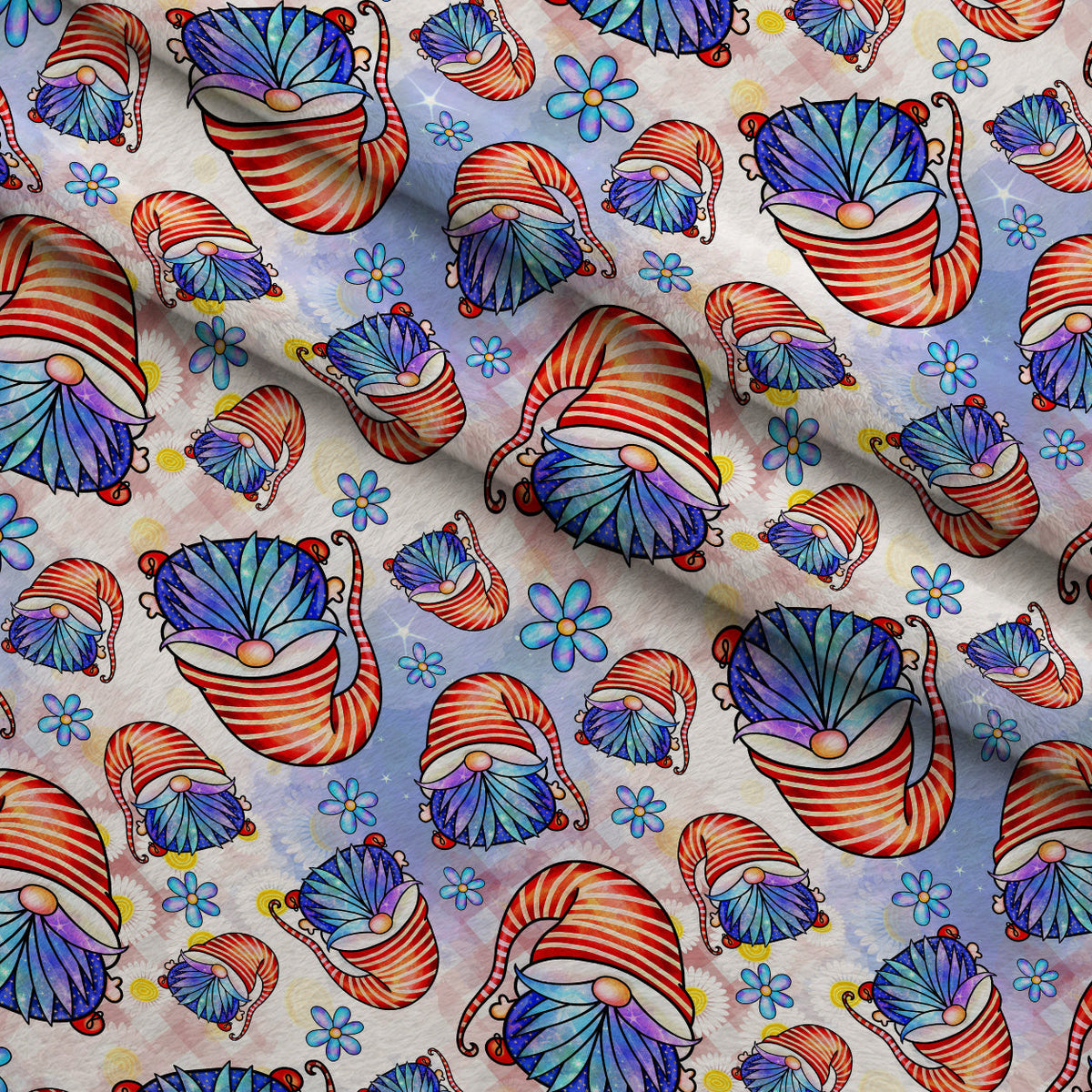 Star Spangled Sprites Pattern 9 Minky Fabric