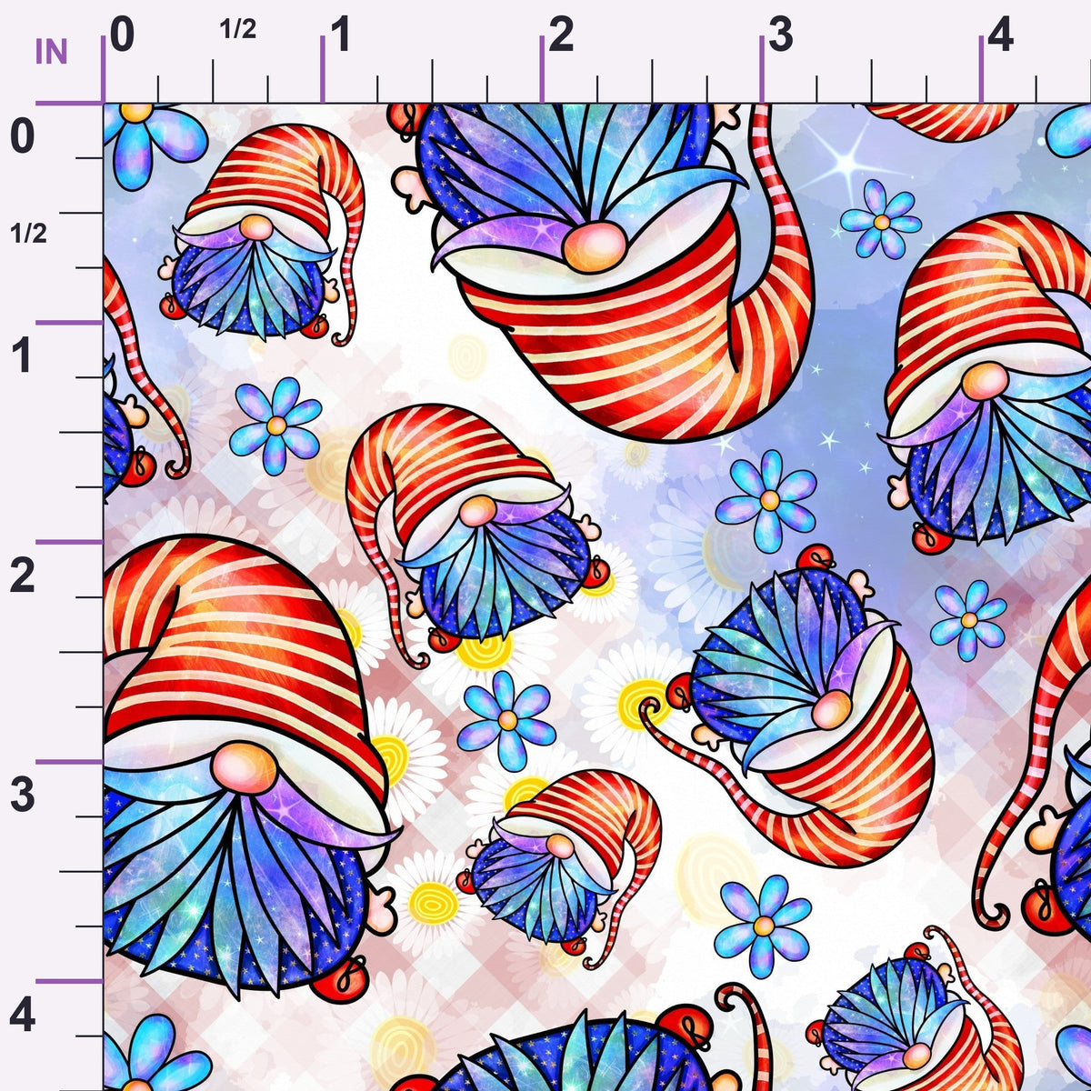 Star Spangled Sprites Pattern 9 Minky Fabric