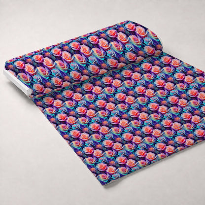 Stardust Blooms Pattern 3 Minky Fabric