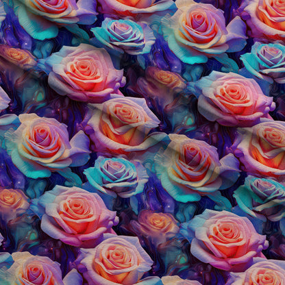 Stardust Blooms Pattern 3 Minky Fabric
