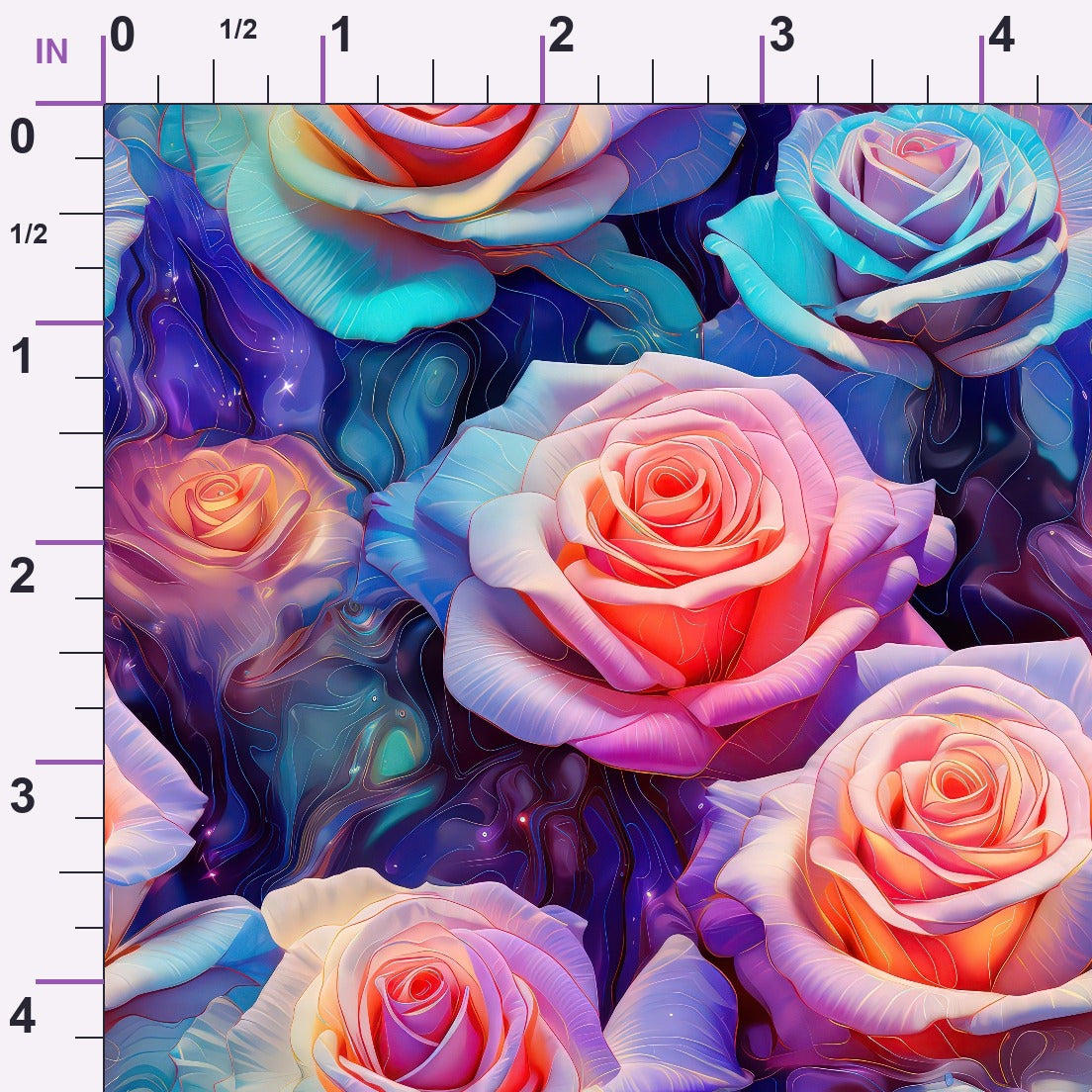 Stardust Blooms Pattern 3 Minky Fabric