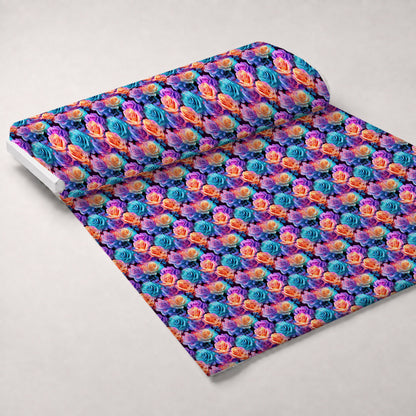 Stardust Blooms Pattern 4 Minky Fabric