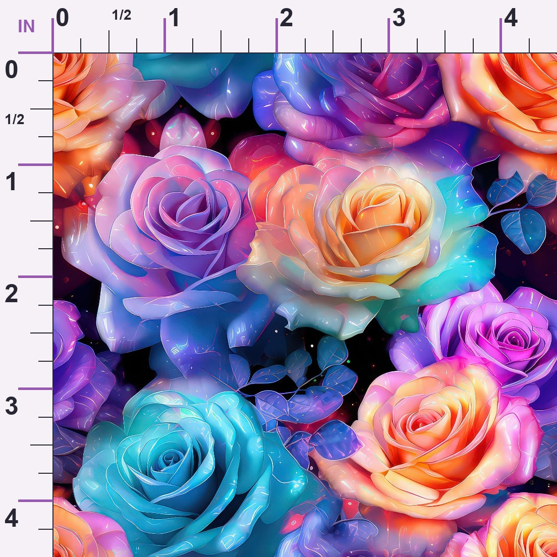 Stardust Blooms Pattern 4 Minky Fabric