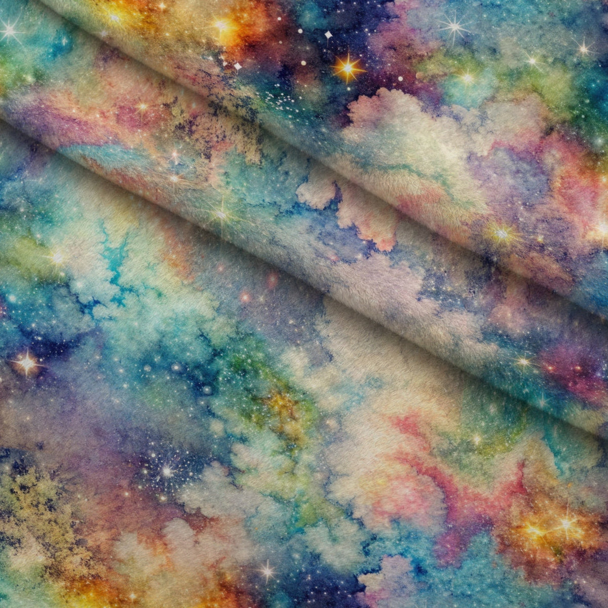 Stardust Nebula Pattern 1 Minky Fabric