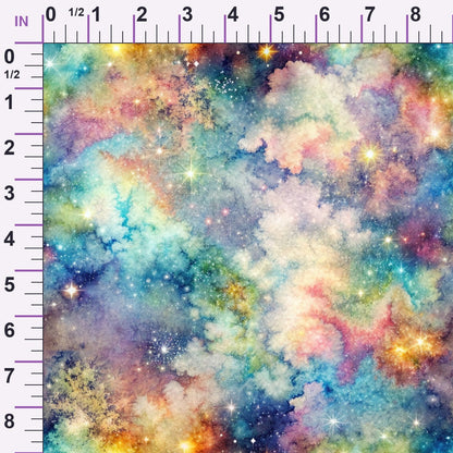 Stardust Nebula Pattern 1 Minky Fabric