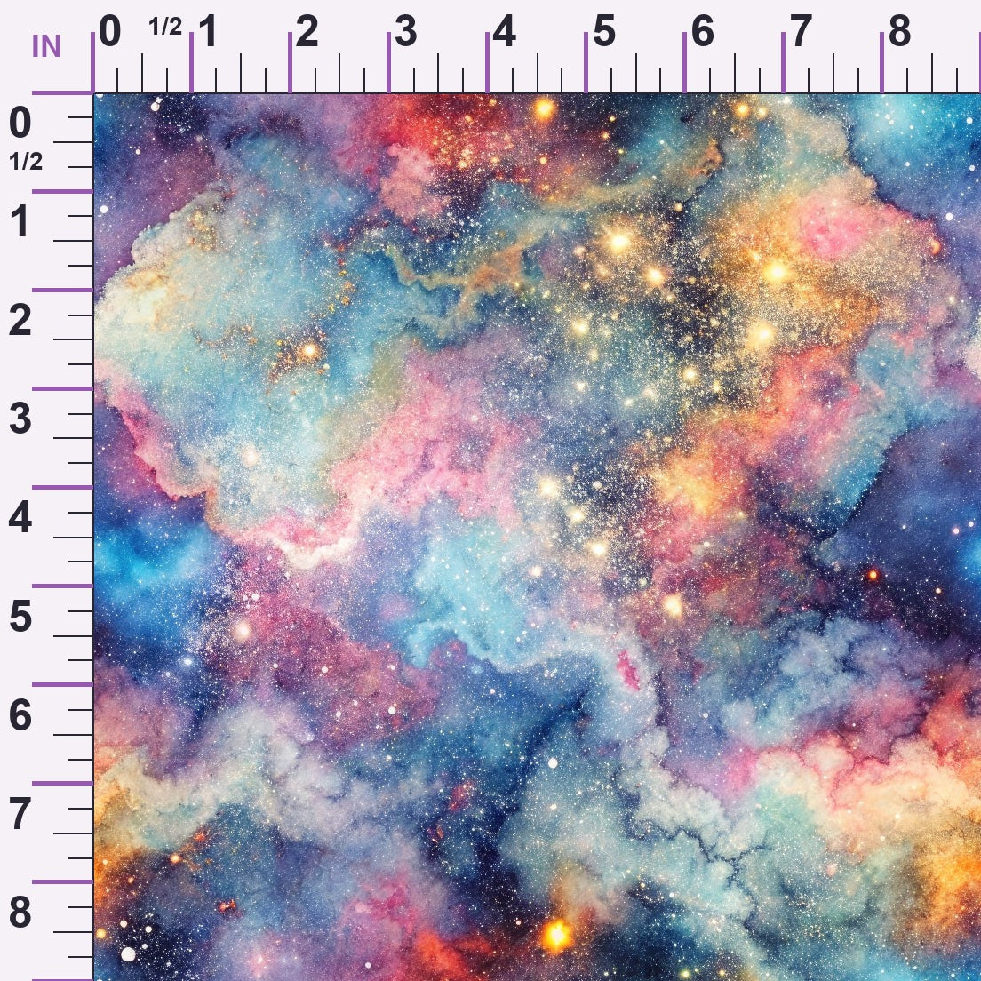 Stardust Nebula Pattern 2 Minky Fabric