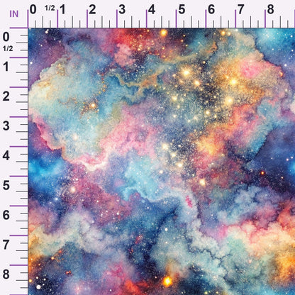 Stardust Nebula Pattern 2 Minky Fabric