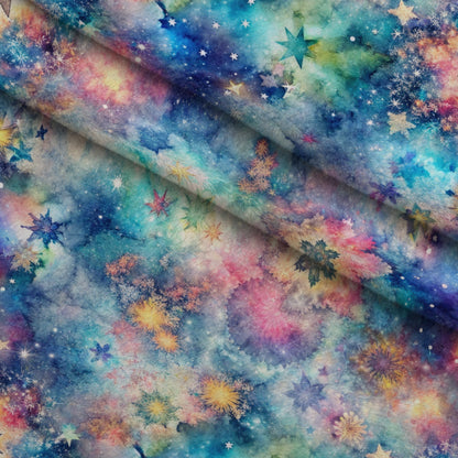 Stardust Nebula Pattern 3 Minky Fabric