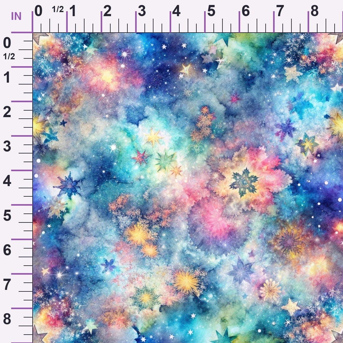 Stardust Nebula Pattern 3 Minky Fabric