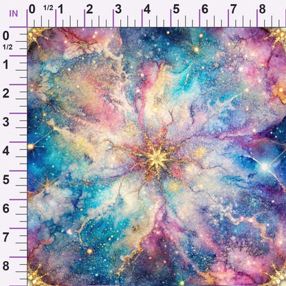 Stardust Nebula Pattern 5 Minky Fabric