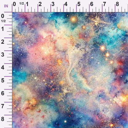 Stardust Nebula Pattern 6 Minky Fabric