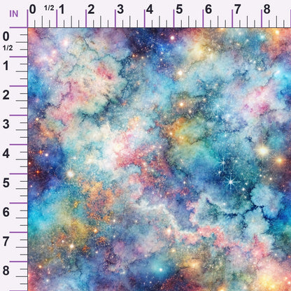 Stardust Nebula Pattern 7 Minky Fabric